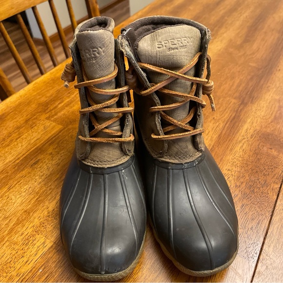 Sperry Women’s Saltwater Duck Rubber Waterproof Boots shoes sz 5.5 🥾🥾 - Picture 9 of 9